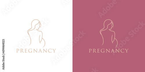 Pregnancy baby,  pregnant care medical procedure linear icon