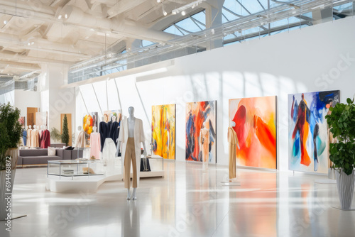 Retail Radiance: A Modern Showcase of High Fashion photo