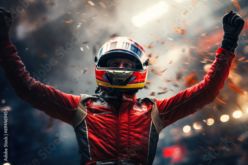 Speeding Success: Blurred Winner, Grand Prix