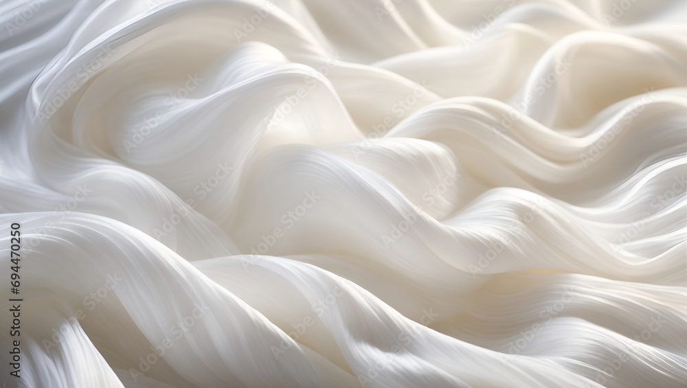 white, shiny, luxury silk fabric background