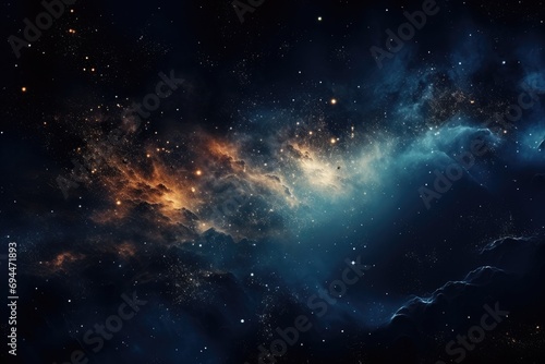 Galaxy Space. cosmos and star background. Generative AI photo