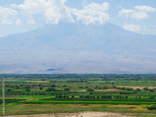 Mount Ararat as seen from Armenia