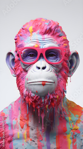 
Portrait cool monkey multi colour by Daniel arsham, photo