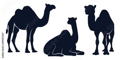 Animal Camel Silhouettes vector art