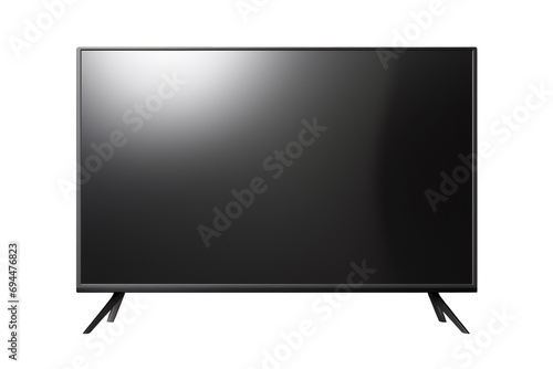 Sleek and contemporary, a modern flat-screen television enhances the living space, delivering immersive visual experiences, png illustration file cut out and isolated on a transparent background