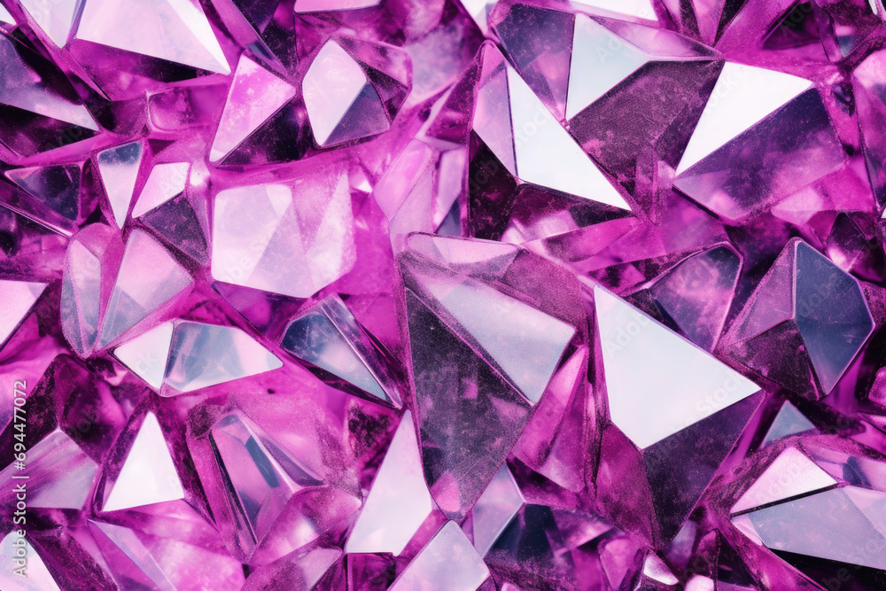 Abstract magenta crystals with a psychedelic effect. Abstract magenta crystals with a psychedelic effect.