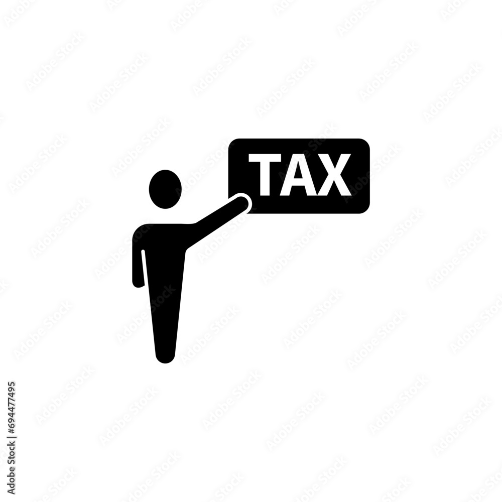 tax burden concept line icon. Simple element illustration. tax burden concept outline symbol design. tax burden concept line icon. Simple element illustration. tax burden concept outline symbol design.