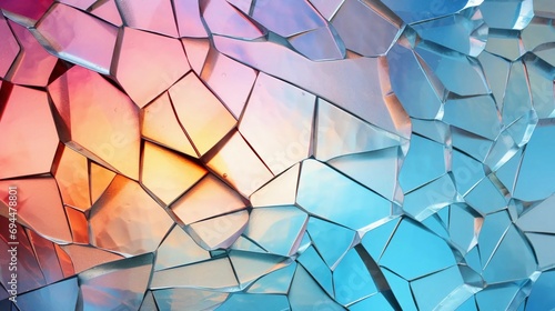 Broken glass texture, colorful cracked glass, artistic background