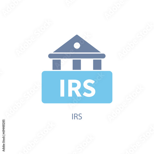 irs concept line icon. Simple element illustration. irs concept outline symbol design.