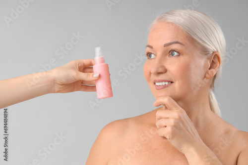 Beautiful mature woman and ...