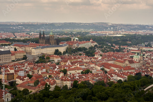 view from above in Prague