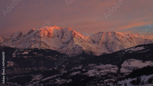Mont blanc in rose