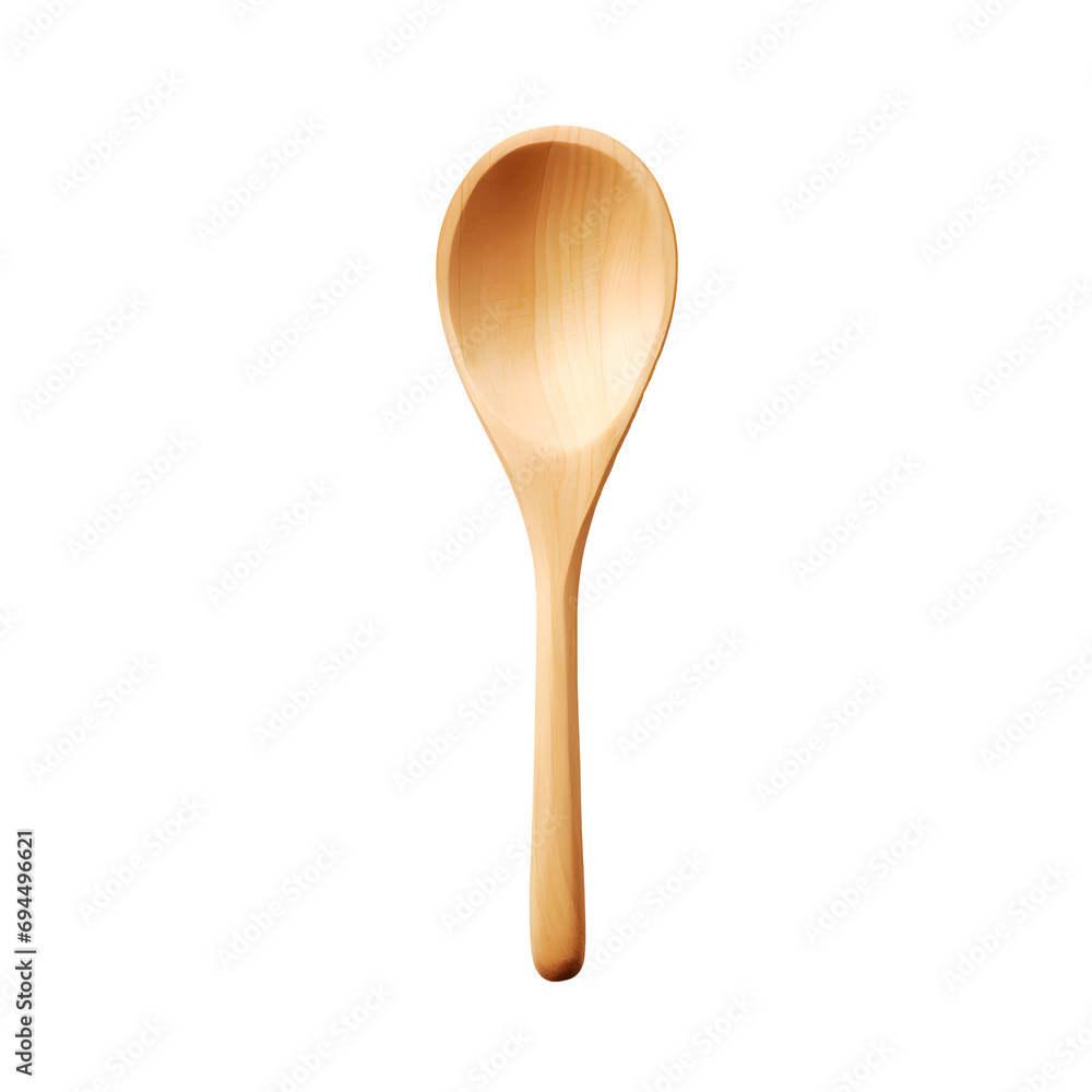 Top view photo of wooden spoon without background. With PNG inside Top view photo of wooden spoon without background. With PNG inside