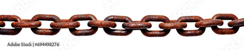 Rusty chain cut out