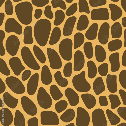 Giraffe Colorful Spots Print Pattern Vector Illustration