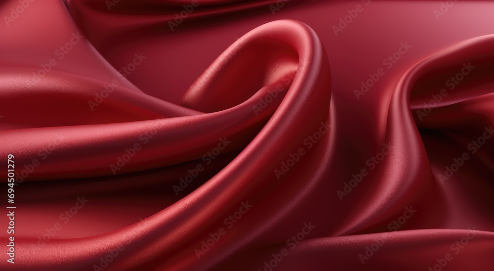 Obraz premium close up of red silk smooth background