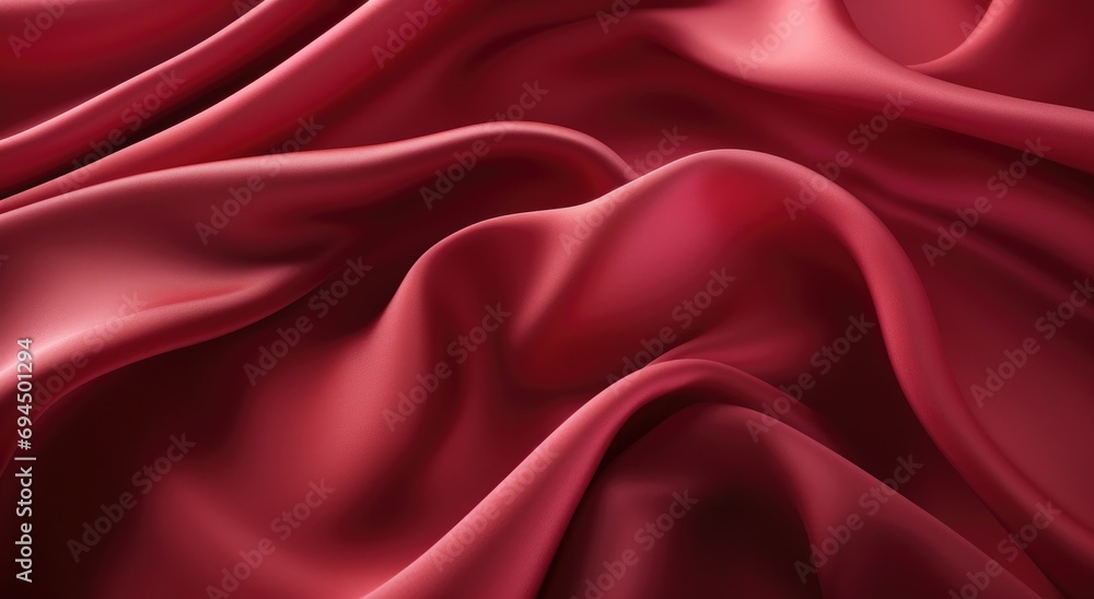 Obraz premium close up of red silk smooth background