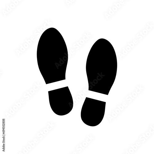 Foot steps vector icon. Shoe Prints. Vector illustration