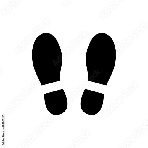 Shoe prints or Footprint icon. Vector illustration