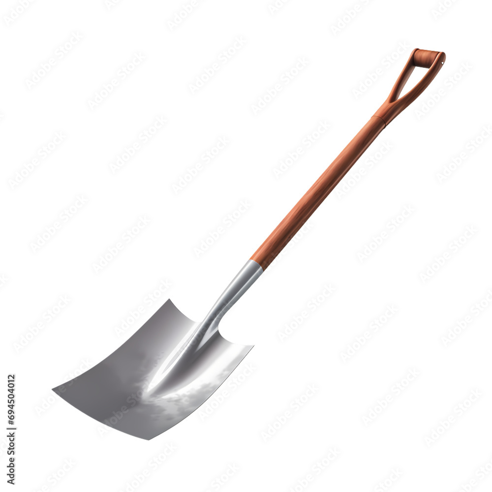 Shovel isolated on transparent background