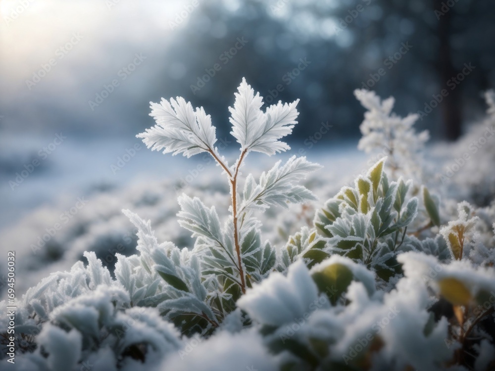 Frosty Flora: Nature's Ephemeral Ballet in the Embrace of Winter's Delicate Chill Frosty Flora: Nature's Ephemeral Ballet in the Embrace of Winter's Delicate Chill