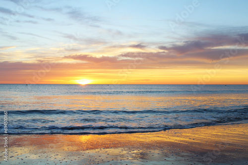 sunset on the beach