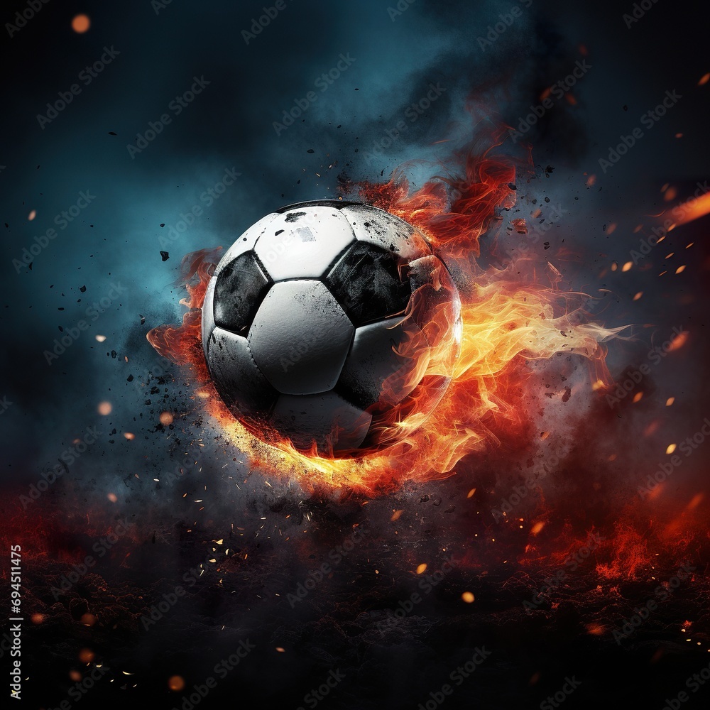 Fototapeta premium soccer banner design with copy space