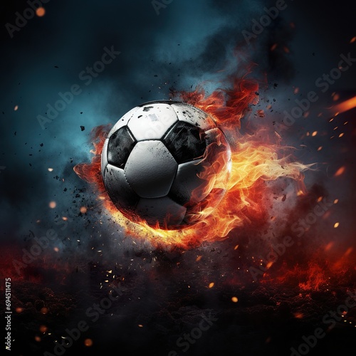 soccer banner design with copy space