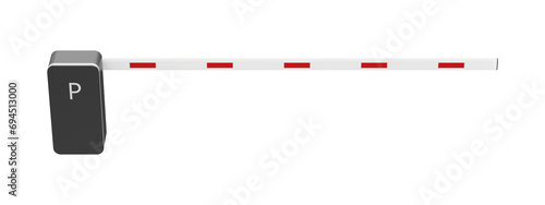 modern city barrier isolated on transparent background. Sign or symbol. 3d render