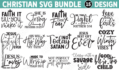 Christian SVG Bundle, Scripture Bundle, Bible Verse Bundle, Religious SVG, Jesus, God, Faith svg photo