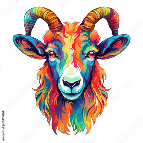 illustration of a goat