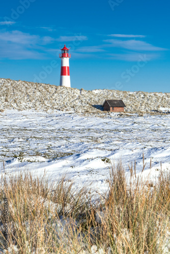 Winter landscape on the island of Sylt at Ellenbogen - 7781