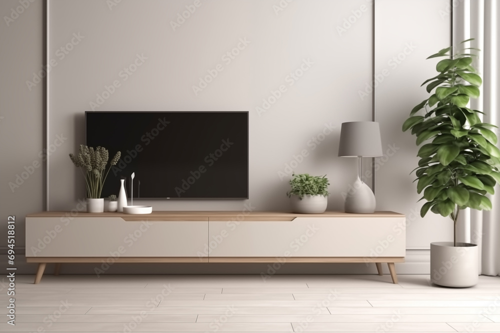 Minimalist interior of a bright living room Minimalist interior of a bright living room
