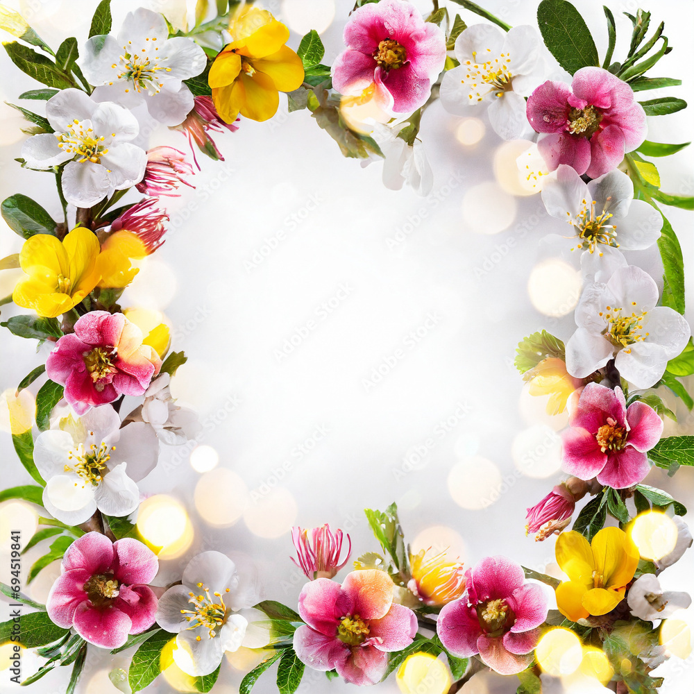 frame of flowers frame of flowers