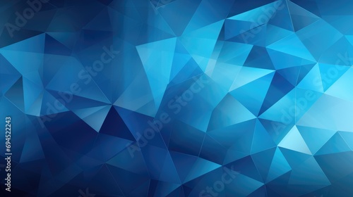 Abstract blue geometric painting art background. Blue Monday concept. Geometrical artwork illustration for wallpaper, cover, poster, print, web. photo