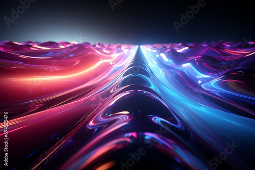 Abstract blue pink neon light background