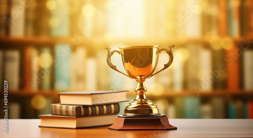 image of cup sitting atop books on a table