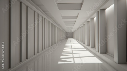 corridor interior architecture hall ai generated
