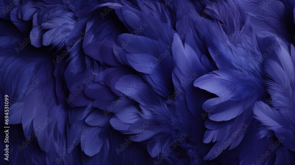  a close up of purple feathers on a dark blue background with lots of feathers on the back of the feathers.