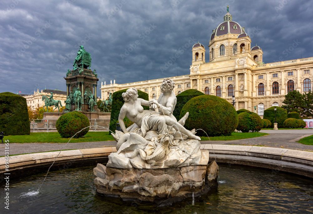 Museum of Art History (Kunsthistorisches museum) on Maria Theresa square (Maria-Theresien-Platz) in Vienna, Austria
