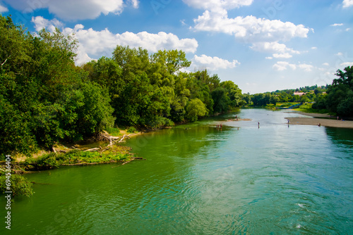 Backwater of Danube river in Racalmas