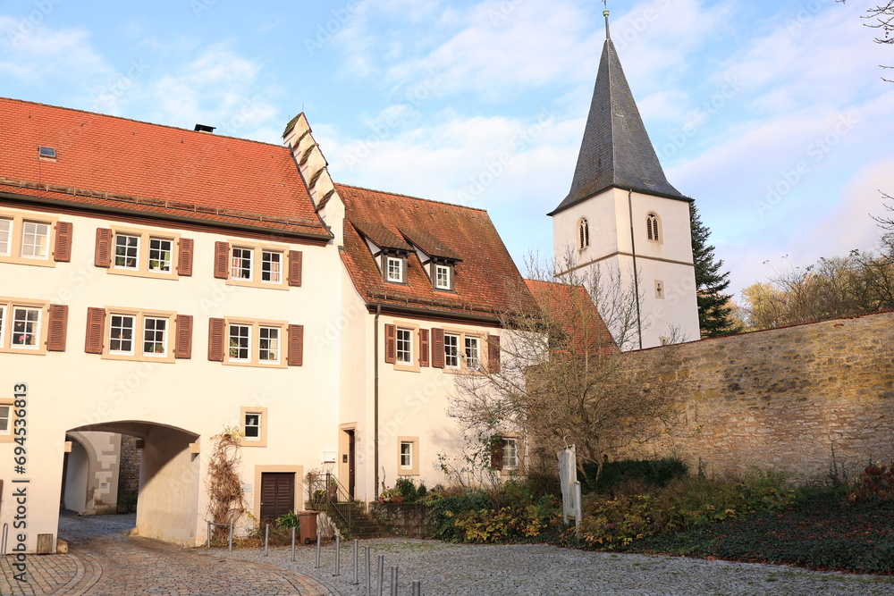 Historische Gebäude in Kloster Schöntal in Baden-Württemberg	