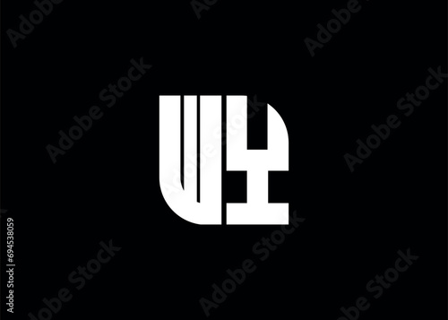 Monogram Letter WY Logo Design vector template.