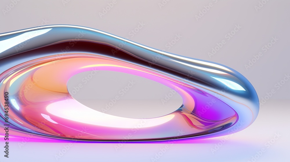 Ethereal Light Effects on Ribbed Plastic with Rainbow Border Ethereal Light Effects on Ribbed Plastic with Rainbow Border