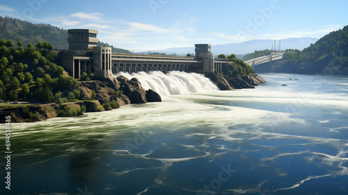 Hydroelectric Power Plant In Acction photo