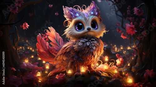 A fantastical owl