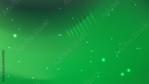 abstract vector background with green borealis