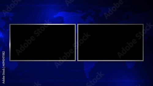 alpha channel loop live breaking news background 4K	