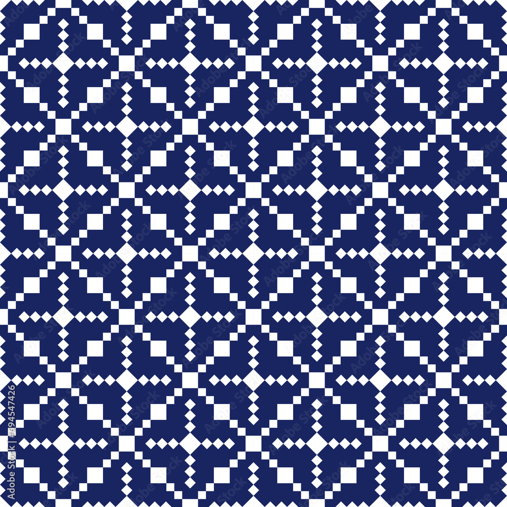 Rhombuses, diamonds, tiles, squares, checks seamless pattern. Geometric background. Tribal motif. Geometrical ornate. Ethnic ornament. Folk wallpaper. Textile print, abstract illustration. Vector.