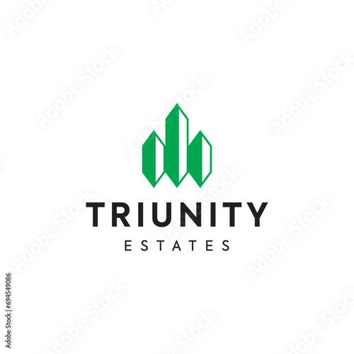 Real estate finance logo design timeless emblem brand identity logotype abstract minimalist monogram typography vector editable